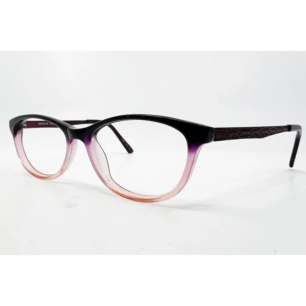 B.U.M. Equipment Eyeglasses Womens Violet Fade Cat Eye Frames 50-16-140